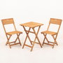 Hanah Home Conjunto de mesa y sillas My001A de madera de haya